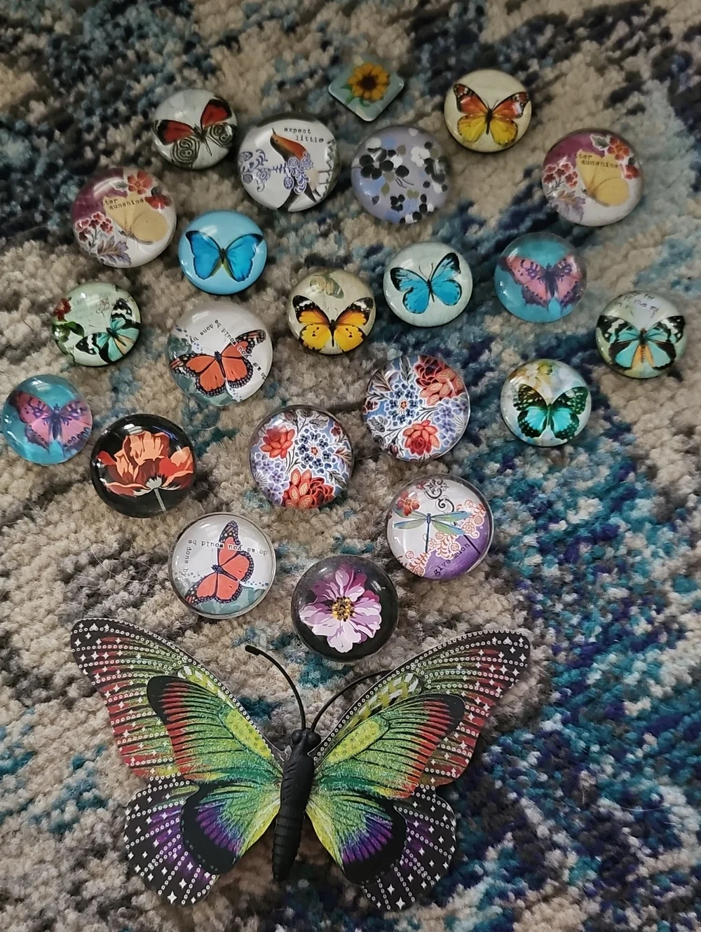 Butterfly Glass Magnets